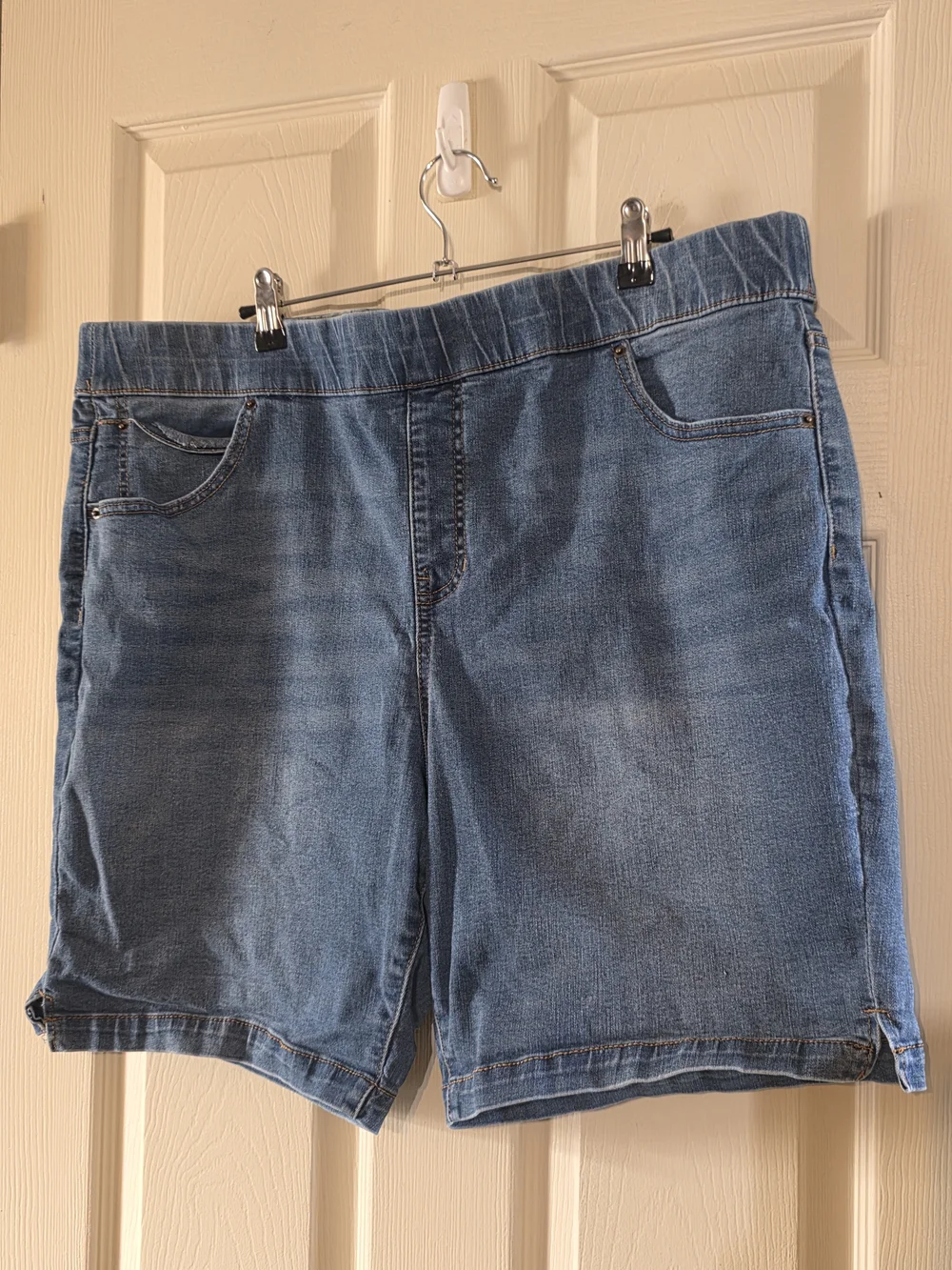 Terra & Sky Medium Blue Denim Jean Shorts - Picture 1 of 4